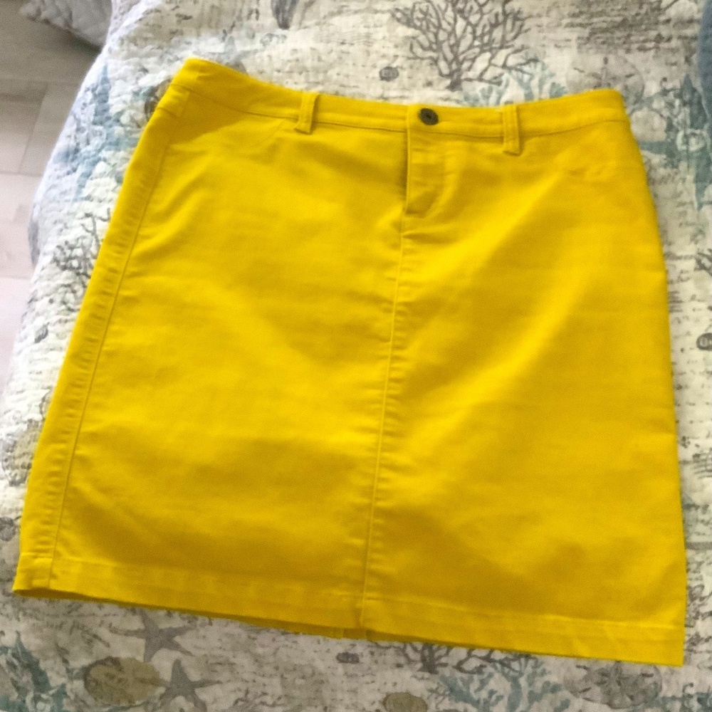 Lime green skirt